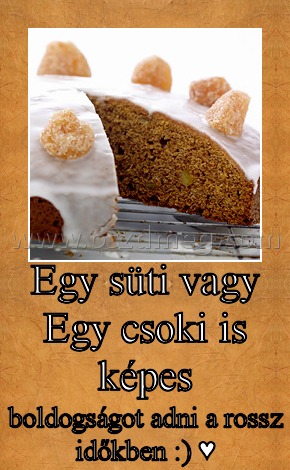 Egy süti vagy Egy csoki is képes Egy süti vagy Egy csoki is képes
boldogságot adni a rossz időkben :) ♥