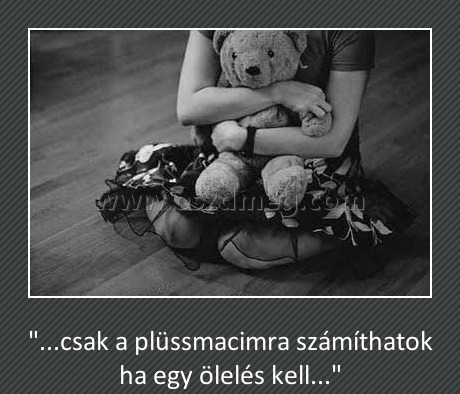 Csak a plüssmacira számíthatok Csak a plüssmacira számíthatok