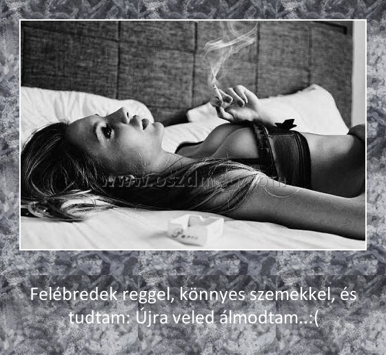 Felébredek reggel Felébredek reggel
Felébredek reggel, könnyes szemekkel, és tudtam: Újra veled álmodtam..:(