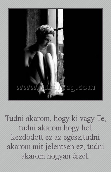 Tudni akarom
 
