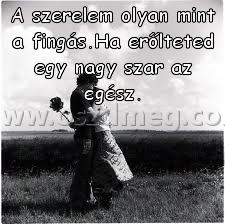 A szerelem olyan mint
 
A szerelem olyan mint a fingás.Ha erőlteted egy nagy szar az egész.