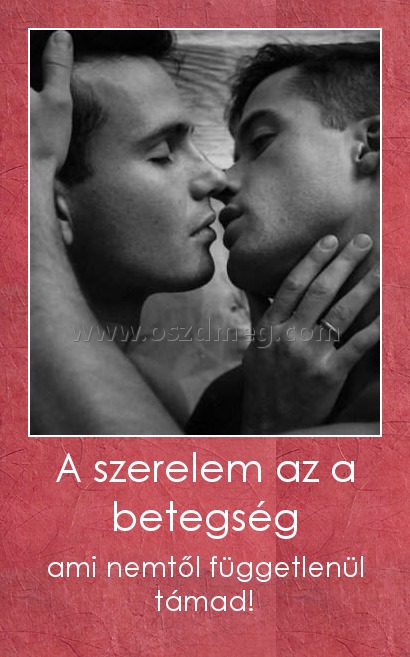 A szerelem az a betegség
 
ami nemtől függetlenül támad!