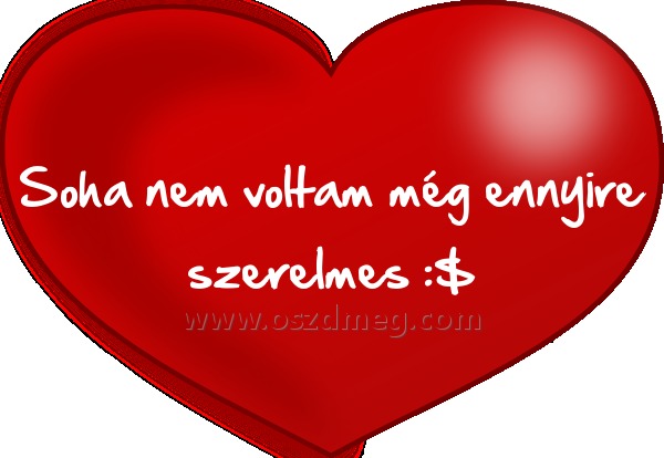 Soha nem voltam még
 
Soha nem voltam még ennyire szerelmes :$