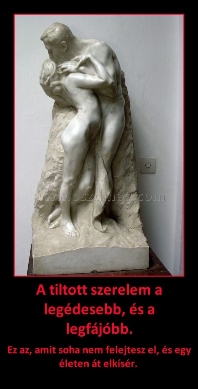A tiltott szerelem a legédesebb, és a legfájóbb.
 
Ez az, amit soha nem felejtesz el, és egy életen át elkísér. 